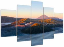 Mivali Tablou cu muntele Bromo în Indonesia, din cinci bucăți 150x105 cm (V021671V150105)