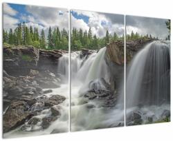 Mivali Tablou cu cascade, din trei bucăți 120x80 cm (V020852V120803PCS)