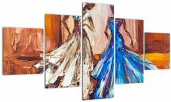 Mivali Tablou - Dansatoare, pictură în ulei, din cinci bucăți 125x70 cm (V023349V12570)
