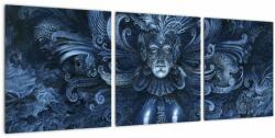Mivali Tablou - Baroc întunecat, din trei bucăți 90x30 cm (V023277V9030)