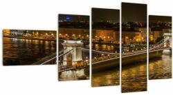 Mivali Tablou orașului nocturn, din cinci bucăți 110x60 cm (V020332V11060)