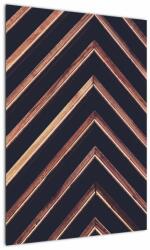 Mivali Tablou - Motiv de lemn pe fond negru, dintr-o bucată 50x70 cm (V022633V5070)