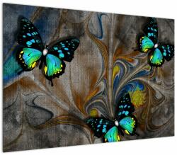 Mivali Tablou - Fluturi strălucitori în imagine, dintr-o bucată 100x70 cm (V022761V10070)