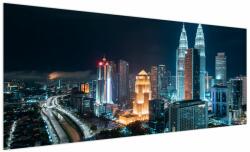 Mivali Tablou - Noaptea în Kuala Lumpur, dintr-o bucată 250x125 cm (V021666V250125)