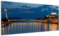 Mivali Tablou cu Bratislava și palat, dintr-o bucată 100x40 cm (V020704V10040)