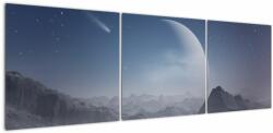 Mivali Tablou - Cer deasupra stâncilor, din trei bucăți 150x50 cm (V023154V15050)