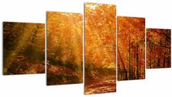 Mivali Tablou cu pădurea în toamnă, din cinci bucăți 150x80 cm (V021203V150805PCS)