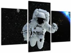 Mivali Tablou - Astronaut în Cosmos, din trei bucăți 90x60 cm (V022266V90603PCS)