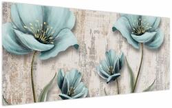 Mivali Tablou - Flori texturate, dintr-o bucată 120x50 cm (V024094V12050)