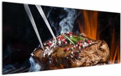 Mivali Tablou cu steac pe grill, dintr-o bucată 120x50 cm (V021992V12050)