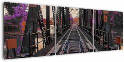 Mivali Tablou cu pod de cale ferată, din trei bucăți 150x50 cm (V020384V15050)