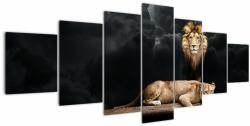 Mivali Tablou - Leu și leoaică, din șapte bucăți 210x100 cm (V022960V210100)