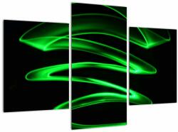 Mivali Tablou - valuri neon, din trei bucăți 90x60 cm (V020579V90603PCS)