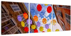 Mivali Tablou - Umbrele colorate, din trei bucăți 90x30 cm (V022672V9030)