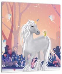Mivali Tablou - Unicorn în pădurea fermecată, dintr-o bucată 30x30 cm (V023531V3030)