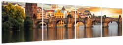 Mivali Tablou - Praga, din patru bucăți 160x40 cm (V023805V16040)