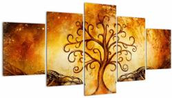 Mivali Tablou natural abstract cu copac, din cinci bucăți 150x80 cm (V022111V150805PCS)