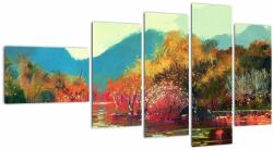 Mivali Tablou - Culorile toamnei, din cinci bucăți 110x60 cm (V023430V11060)