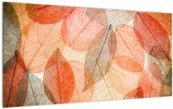 Mivali Tablou pe sticlă cu frunzele de toamnă pictate, dintr-o bucată 100x50 cm pe sticlă (V021944V10050GD)