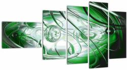 Mivali Tabloul abstract verde, din cinci bucăți 110x60 cm (V020071V11060)