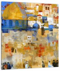 Mivali Tablou - Zidul plângerii, Ierusalim, Israel, dintr-o bucată 30x30 cm (V023110V3030)