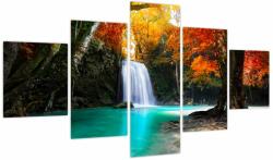 Mivali Tablou - Laguna de Smarald, din cinci bucăți 125x70 cm (V023675V12570)