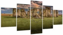 Mivali Tablou Stionehenge (cu ceas), din cinci bucăți 150x80 cm cu ceas (V020630V15080C)