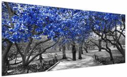 Mivali Tablou - Copaci albaștri Central Park, New York, dintr-o bucată 250x125 cm (V023118V250125)