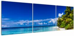 Mivali Tablou - Plaja tropicală, din trei bucăți 150x50 cm (V023215V15050)