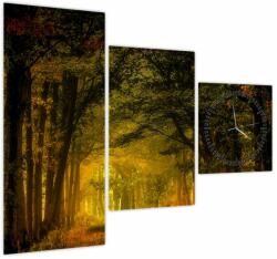 Mivali Tablou cu pădure (cu ceas), din trei bucăți 90x70 cm cu ceas (V021219V9070C)