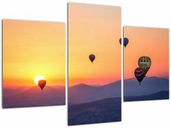 Mivali Tablou cu baloane de aer cald, din trei bucăți 90x60 cm (V020237V90603PCS)