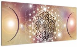 Mivali Tablou - Mandala cu elemente, dintr-o bucată 100x40 cm (V022953V10040)