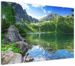 Mivali Tablou cu lac în munții Tatra, dintr-o bucată 100x70 cm (V021101V10070)
