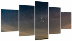 Mivali Tablou cu cerul nocturn (cu ceas), din cinci bucăți 150x80 cm cu ceas (V020372V15080C)