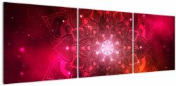 Mivali Tablou abstracției roșii, din trei bucăți 150x50 cm (V022147V15050)