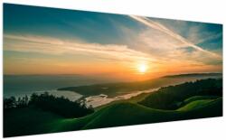 Mivali Tablou cu soarele răsărind deasupra mării, dintr-o bucată 200x100 cm (V021704V200100)