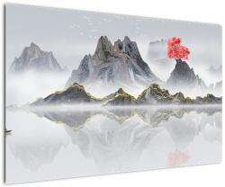 Mivali Tablou - Munții în ceață, dintr-o bucată 120x80 cm (V022899V12080)