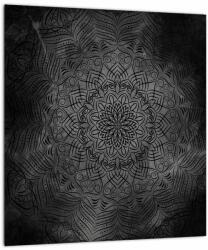 Mivali Tablou pe sticlă -Mandala mistică, dintr-o bucată 30x30 cm pe sticlă (V021749V3030GD)
