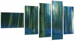 Mivali Tablou - Pădure albastră, din cinci bucăți 110x60 cm (V024102V11060)