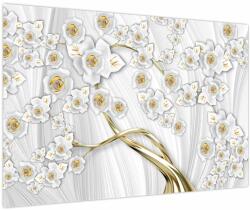 Mivali Tablou - Copac cu decor auriu, dintr-o bucată 90x60 cm (V023983V9060)