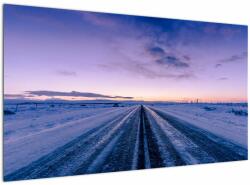 Mivali Tablou - autostrada iarna, dintr-o bucată 120x70 cm (V020229V12070)