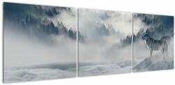 Mivali Tablou cu lupi, din trei bucăți 150x50 cm (V020863V15050)