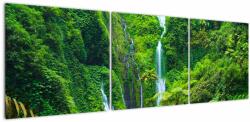 Mivali Tablou - Cascada Madakaripura, Java de Est, Indonezia, din trei bucăți 150x50 cm (V023400V15050)