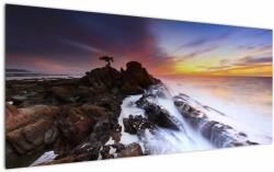 Mivali Tablou cu munți în ceață, dintr-o bucată 120x50 cm (V021019V12050)