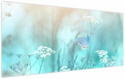 Mivali Tablou - Fluture în albastru, dintr-o bucată 120x50 cm (V024020V12050)