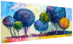 Mivali Tablou - Copaci, pictură în ulei, dintr-o bucată 250x125 cm (V023062V250125)