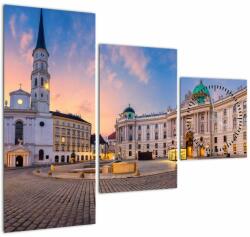 Mivali Tablou - Austria, Viena (cu ceas), din trei bucăți 90x70 cm cu ceas (V022768V9070C)