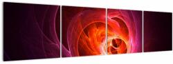 Mivali Tabloul modern cu abstracțiune roz, din patru bucăți 160x40 cm (V020130V16040)