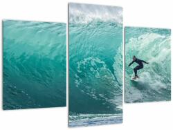 Mivali Tablou cu surferi, din trei bucăți 90x60 cm (V021228V90603PCS)