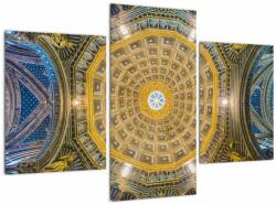 Mivali Tablou cu tavanul bisericii Siena, din trei bucăți 90x60 cm (V021512V90603PCS)